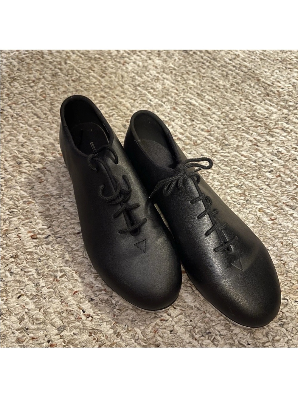 Leo Jazz Tap Lace Up Oxford Black Size 7 1/2